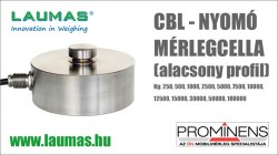 CBL - nyomó mérlegcella - alacsony profil